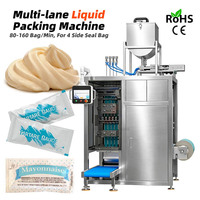 Machine d'emballage automatique multi-voies pour liquides (sauces, mayonnaise) en sachet