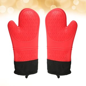 Guantes de Horno Antideslizantes, Guantes de Cocina de Silicona con Forro de Algodón para Hornear, Cocinar y Asar a la Parrilla - Product Image 4
