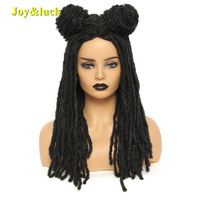 Perruque synthétique à tresses au Crochet pour femmes ou hommes, Dreadlock noirs mixtes brunes, lisses et longues, nouveau Style,