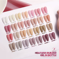 Gel d'extension d'ongles indolore personnalisé OEM ODM en bouteille, gel UV souple à retirer par trempage, fournitures pour ongles pour usage en salon