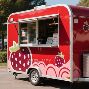 Camionnette de restauration mobile carrée standard européenne en fibre de verre, avec friteuse, pour glaces et vente de nourriture en extérieur - Product Image 6