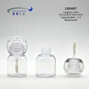 Tubo de Lápiz Labial Vacío de 8ml para Niños, con Logotipo Personalizado al por Mayor, Transparente, Material de Embalaje Cosmético con Tapa de Rosca - Product Image 2