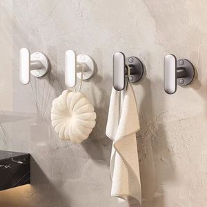 Aluminum Alloy Wall Mounted Coat Hook Rectangle Double Hook 10-15kg Load Capacity For Doors And Walls - Product Image 1