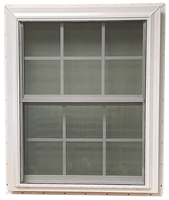 Fenêtres à double battant en alliage d'aluminium blanc invisible, durables, avec persiennes en nylon, pour escaliers, garantie 2 ans