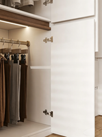 Armoire de Luxe Personnalisée avec Coiffeuse Intégrée, Rangement Multifonctionnel, Design Minimaliste, Qualité ENF, Prise en Charge OEM/ODM