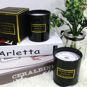 Frasco de Vidrio Esmerilado Blanco Brillante o Negro Mate de 200 ml y 300 ml para <span class=keywords><strong>Velas</strong></span> Aromáticas - Product Image 6