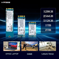 SSD M.2 NGFF 2280 Original Berkualitas Tinggi 100% Kapasitas Asli 128GB 256GB 512GB 1TB untuk Laptop Hard Drive Solid State Disk
