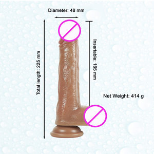 Langer dünner Vibrator Penis 10-Frequenz-Vibration Haut freundlicher flüssiger Silikon dildo für Paare Sexspielzeug - Product Image 2