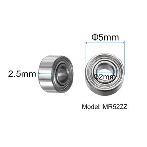 Roulement miniature L-520ZZ <span class=keywords><strong>prix</strong></span> usine 2x5x2.5 mm, roulement à billes à gorge profonde 520ZZ, roulements MR52ZZ pour drones RC, pièces de micromoteurs - Product Image 3