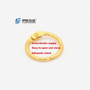 YIWANG 0.6 Inch Gold Loose Leaf Book Binding Rings for Notebook Diary Photo Album - Product Image 1