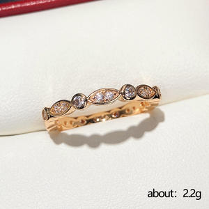 Pendientes de moda F1356 para mujer, con zafiro redondo de talla brillante, engaste de bisel, aleación de zinc, joyería de compromiso. - Product Image 6