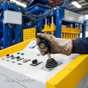 Machine de fabrication de blocs de béton entièrement automatisée HF Machinery QT4-16, conçue pour une production quotidienne maximale et des économies de main-d'œuvre - Product Image 4