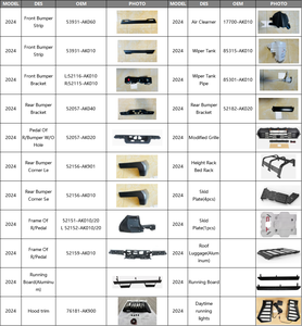 Czjf Phụ tùng xe hơi mới cản trước cho TOYOTA tacoma 2023 2024 <span class=keywords><strong>2025</strong></span> 52119-ak901 53111-ak010 lưới tản nhiệt đèn sương mù bao gồm khung - Product Image 5