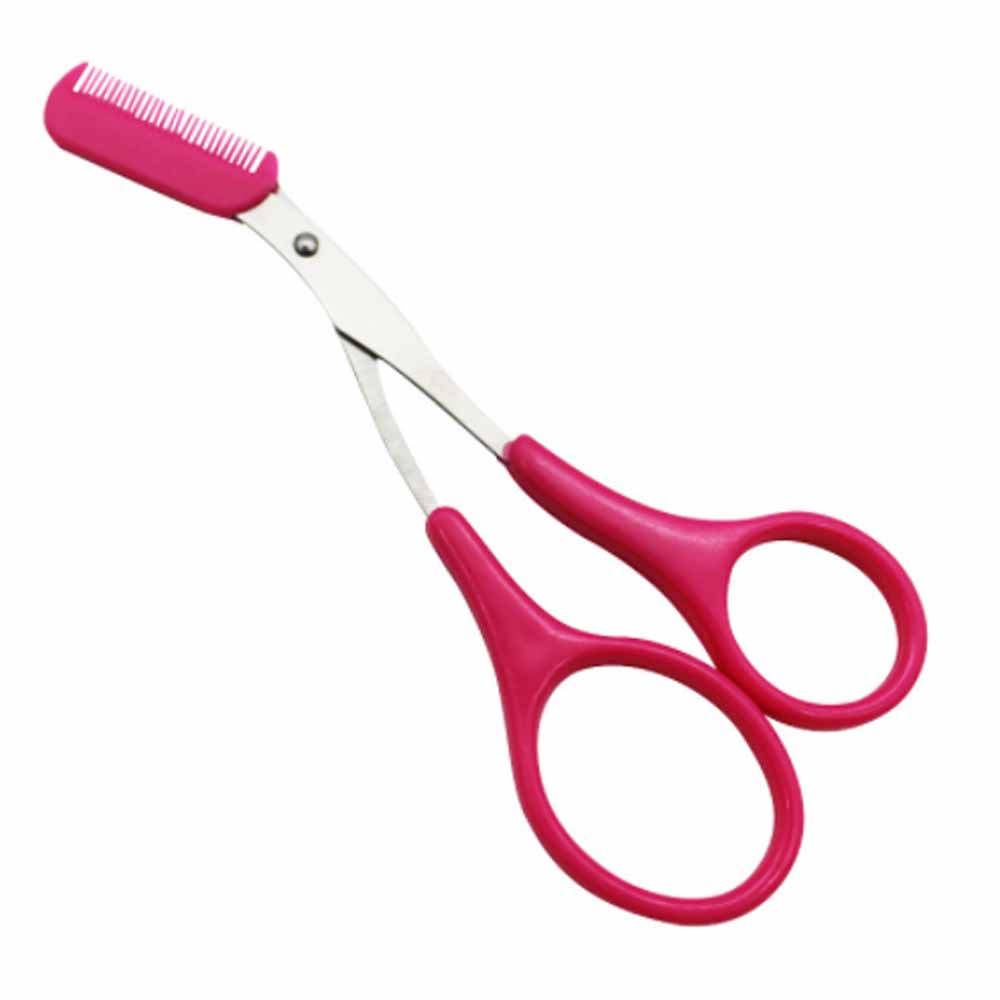 Оптовая продажа, ножницы для бровей с расческой, инструменты для макияжа, ножницы для стрижки