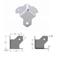 Protecteur d'angle en fer triangulaire pour boîte à bijoux Fs3117