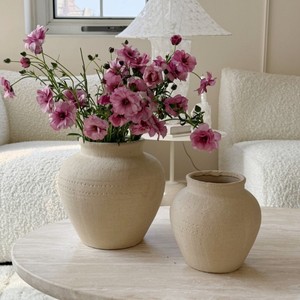 Vaso in <span class=keywords><strong>Ceramica</strong></span> Stile Wabi-sabi, Terracotta Invecchiata, Decorazione Casa, per Fiori e Composizioni Floreali, Vaso Idroponico in <span class=keywords><strong>Ceramica</strong></span> - Product Image 4