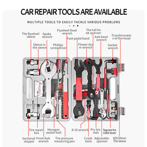 Kit de <span class=keywords><strong>Herramientas</strong></span> de Reparación de Bicicletas Multifuncional y Duradero, con <span class=keywords><strong>Caja</strong></span> de <span class=keywords><strong>Herramientas</strong></span> Combinada y Juego de Reparación para Bicicletas de Montaña - Tianji FZ044-B - Product Image 6