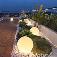 Lámpara de Globo de 30CM (11.8 Pulgadas) para Decoración Navideña y de Halloween, de Plástico, Resistente al Agua, con Energía Solar, IP65, para Interiores y Exteriores