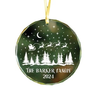 ปริซึมดอกทานตะวันจี้แก้วต้นคริสต์มาสอุปกรณ์สำนักงานชิ้นเดียวพิมพ์ลายคลาสสิกที่กำหนดเอง - Product Image 1