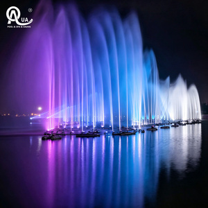 Fontaine musicale dansante à jets d'eau contrôlée par DMX, avec LED changeantes de couleur, pour parcs et projets de paysagisme. - Product Image 5