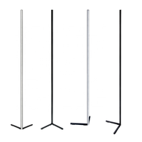 Lampadaire LED créatif Morden à gradation RVB coloré lampadaire d'angle LED avec télécommande intelligente