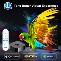 Xs97 Nouvelle Box Intelligente X5 Q1 la plus populaire avec Allwinner H313, Android 14, décodage OTT 8K, Quad Core, 2 Go de RAM, 16 Go de ROM et télécommande vocale