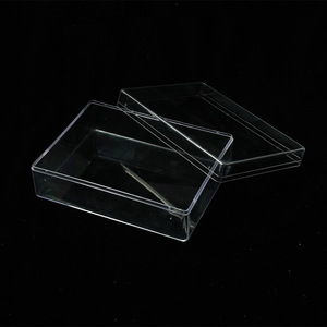 Transparent Playing Card <b>Box</b> Rectangle Plastic Storage Desktop Organizer Covered 20g <b>Empty</b> <b>Box</b> Standing Type - Product Image 2