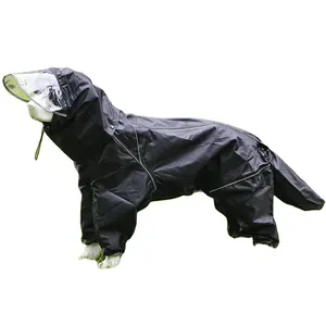 Vente directe à quatre pattes à capuche tissu moyen épais grand chien costume pour animaux de compagnie Golden Retriever Alaska imperméable