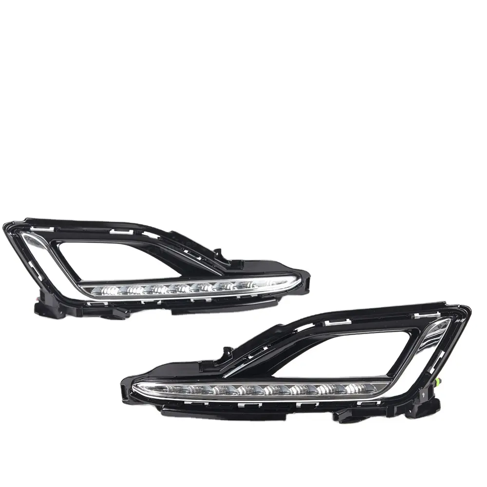 CARMATES Vente Chaude Produits 2023 LED DRL Phares Feux Diurnes Phares Antibrouillard Pour HYUNDAI SONATA 2015 2016 2017