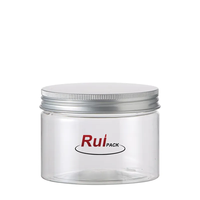 Vide Échantillon Gratuit PET En Plastique Crème Bocaux De Stockage Des Aliments Transparent Épice En Plastique Transparent Pot Avec Couvercles En Gros