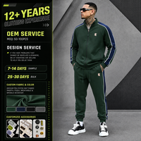 Ensemble Homme 2 Pièces : Sweat-shirt Col Montant Demi-Zip et Pantalon de Survêtement Ample – Tenue Décontractée Sportive Streetwear