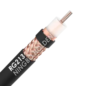 Özelleştirme rf rg213 bakır ccs cca rg213 rg393 rg6 rg59 lmr400 koaksiyel kablo