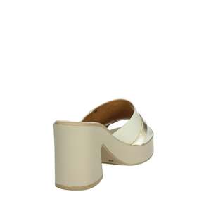 Chaussures à talons pour femme Charm Woman 57150-E5, sandales plateforme beige - Product Image 3