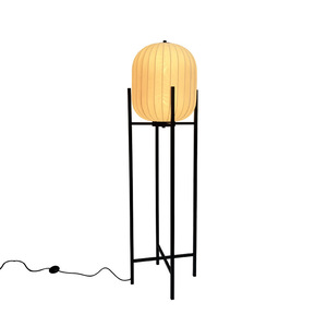 Floor Lamp LED Standing <b>Light</b> For Living Room Bedroom Zen Style Fabric Shade Warm <b>Lighting</b> Home Decoration - Product Image 5