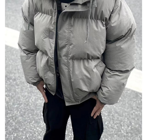 Vestes en duvet à capuche longues pour hommes Manteaux d'hiver à poches multiples pour hommes - Product Image 5