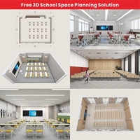 Bureau triangulaire modulaire pour table et chaises d'école, ensembles de bureaux et de chaises pour adolescents, salle de classe, bureau et chaise d'étudiant
