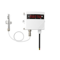 Transmisor de Temperatura y Humedad Montado en Pared con Bomba, Pantalla LCD RS485 para Tratamiento de Agua y Monitoreo Ambiental OEM ODM