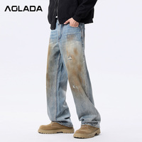 2026 Chine Élégant Personnalisé Rookies dos Pantalons largos pour hommes grandes tailles, vente en gros, en vrac, pas cher, en coton, style baggy, type jean