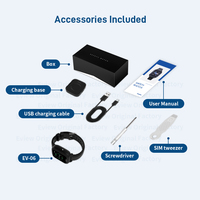 Reloj Inteligente EV06 4G SOS GPS con Alarma de Pánico, Seguridad Personal, Rastreo de Ubicación, para Autismo y Personas Mayores