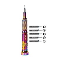RELIFE RL-723 Jeu de tournevis à couple interchangeable 5 en 1 Super dur Adsorption magnétique pour les outils de réparation de téléphones mobiles
