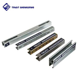 41x41 मिमी 41x21 मिमी स्लिटेड हॉट डुबकी गैल्वेनाइज्ड स्ट्रैट चैनल जी स्टील अनस्टरट सी चैनल - Product Image 5