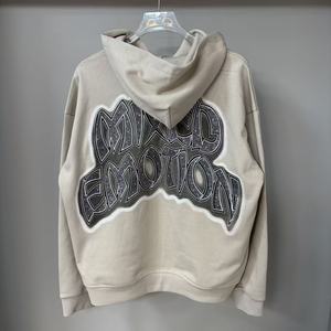 Nouveauté : Sweat à capuche zippé 100 % coton de qualité supérieure, épais, style streetwear, pour homme – Collection Mixed Emotions - Product Image 6