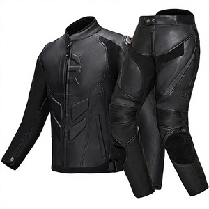 Combinaison de moto professionnelle pour homme en cuir de kangourou teint en tambour de 1,3 mm, manches longues, coupe pré-courbée intégrée, qualité supérieure - Product Image 1