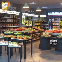 Nieuwste zware-duty groente- en fruitpresentatiestandaard voor supermarkten met supermarkt schappen China supermarkt rek