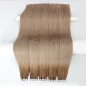 沙龙级隐形胶带式欧洲处女雷米人发接发，全角质层，不脱落，柔软闪亮 - Product Image 1