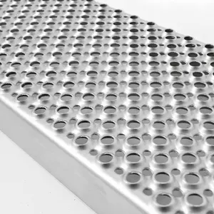 Placa de hierro de malla de piso antideslizante de aluminio