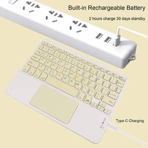 Fast Delivery ABS 78keys Portable Wireless Bluetooth Keyboard with Touchpad for iPad - Product Image 6