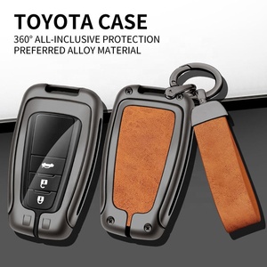 Étui de clé de voiture en alliage de Zinc de qualité, 3 boutons, pour <span class=keywords><strong>Toyota</strong></span> Camry Corolla <span class=keywords><strong>Chr</strong></span> c-hr Rav4 Prius Prado 2017 - Product Image 3