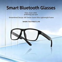 Lunettes Intelligentes A02 – Audio Sans Fil 5.3, Commande Tactile, Micro Intégré pour Musique, Appels, Conduite et Activités Extérieures