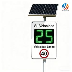 Segnale Stradale <span class=keywords><strong>Radar</strong></span> Multilingue con Display LED Solare per Rilevamento Velocità e Avviso di Rallentamento, 23 Anni di Esperienza - Product Image 1